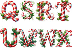 Christmas Alphabet Clipart Bundle 8 - CraftNest - Digital Crafting and Art