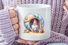 Seashell Gnome Clipart Bundle - CraftNest - Digital Crafting and Art