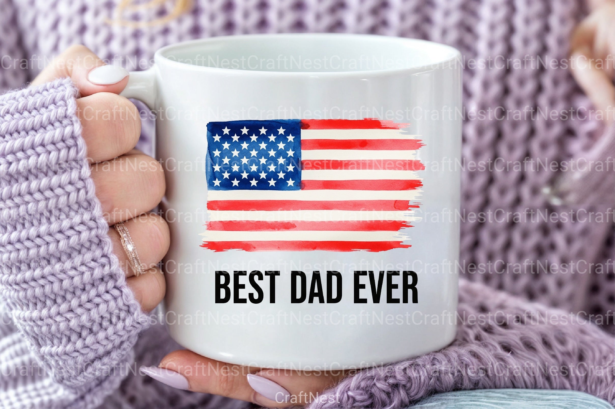 Patriotic Best Dad Ever Clipart Bundle 3 - CraftNest - Digital Crafting and Art