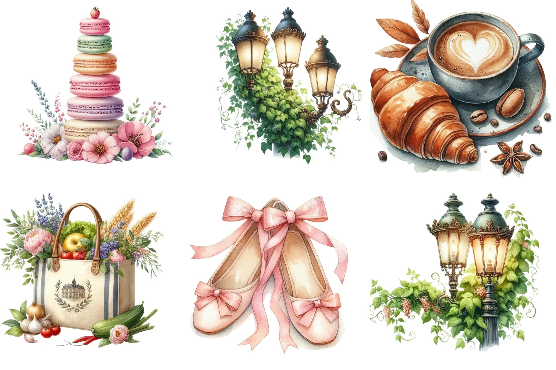 Parisian Summer Clipart Bundle - CraftNest - Digital Crafting and Art