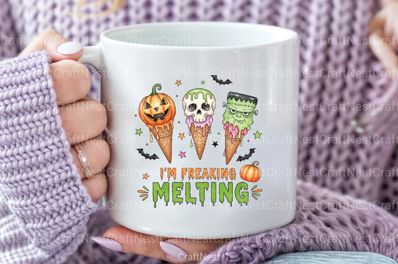 Freaking Melting Funny Halloween Clipart Bundle - CraftNest - Digital Crafting and Art