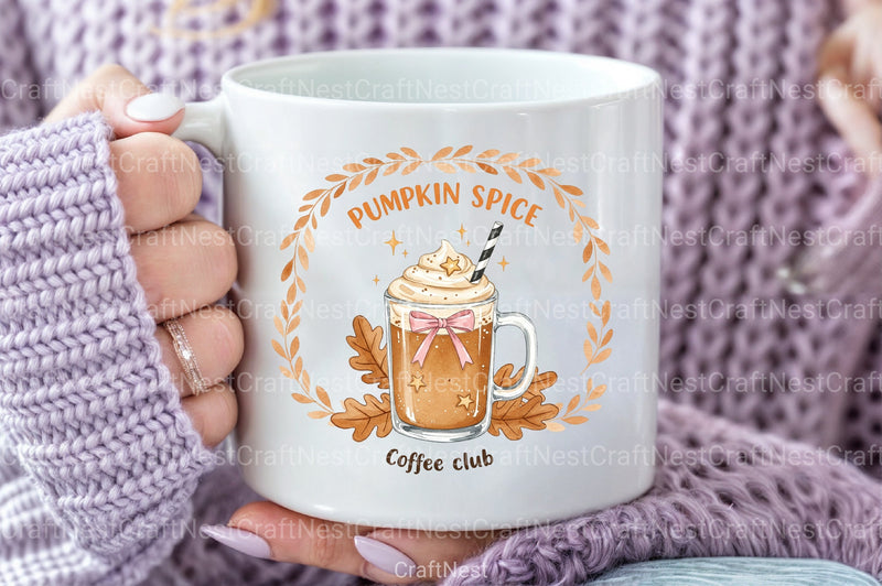 Pumpkin Spice Coffee Club Clipart Bundle - CraftNest - Digital Crafting and Art