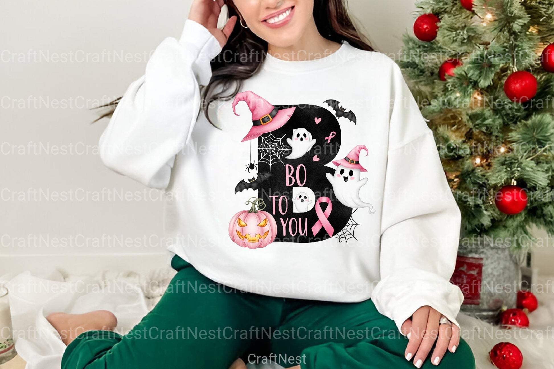 Halloween Breast Cancer Clipart Bundle 28 - CraftNest - Digital Crafting and Art