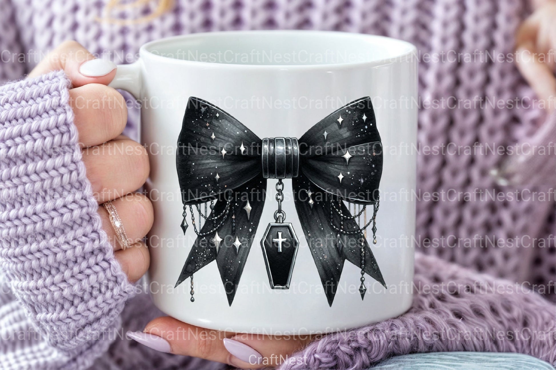 Halloween Coquette Bow Clipart Bundle 16 - CraftNest - Digital Crafting and Art