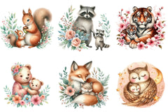 Cute Mother's Day Animals Clipart Bundle - CraftNest - Digital Crafting and Art