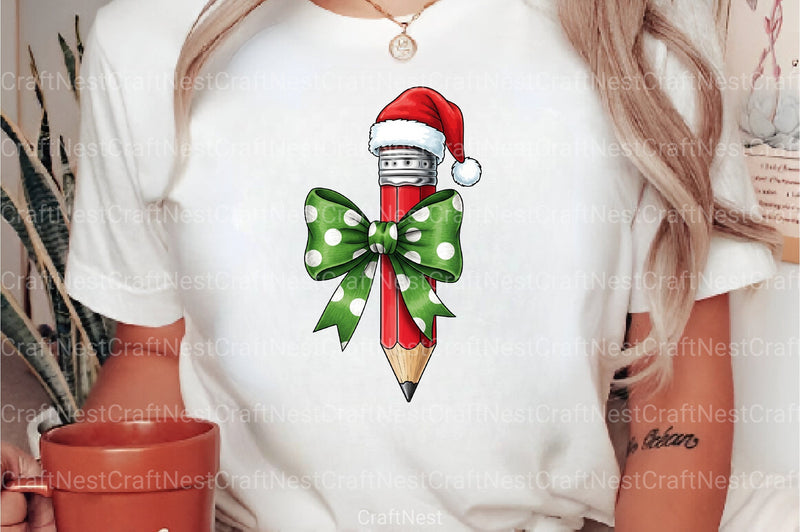 Christmas Pencil Clipart Bundle - CraftNest - Digital Crafting and Art