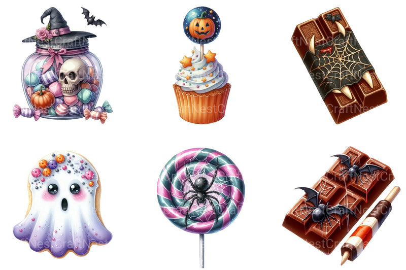 Halloween Candy Clipart Bundle 1 - CraftNest - Digital Crafting and Art