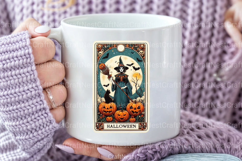 Halloween Tarot Card Clipart Bundle 13 - CraftNest - Digital Crafting and Art