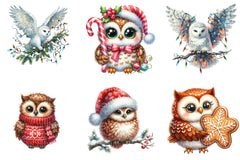 Christmas Cute Owl Clipart Bundle - CraftNest - Digital Crafting and Art