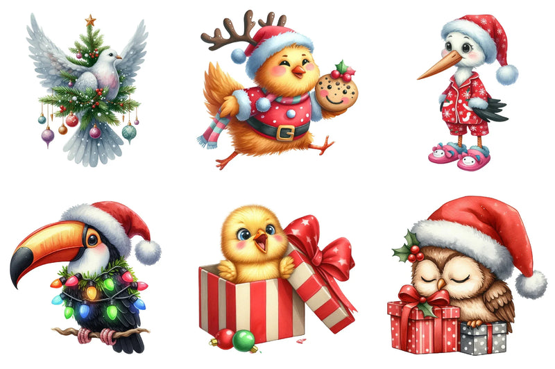 Christmas Animal Clipart Bundle - CraftNest - Digital Crafting and Art