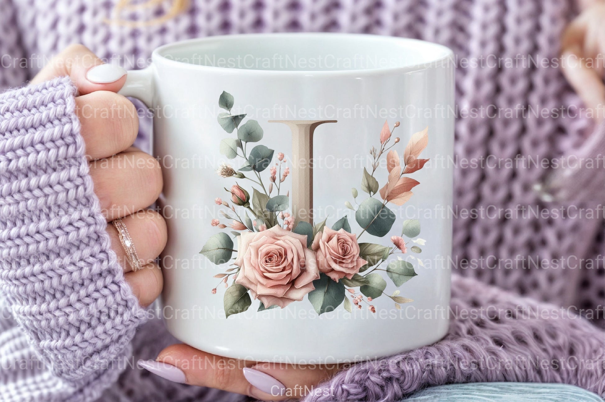 Floral Alphabet Clipart Bundle 34 - CraftNest - Digital Crafting and Art