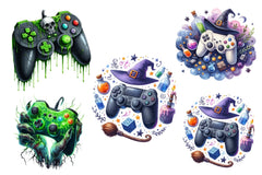 Halloween Gaming Controllers Clipart Bundle - CraftNest - Digital Crafting and Art