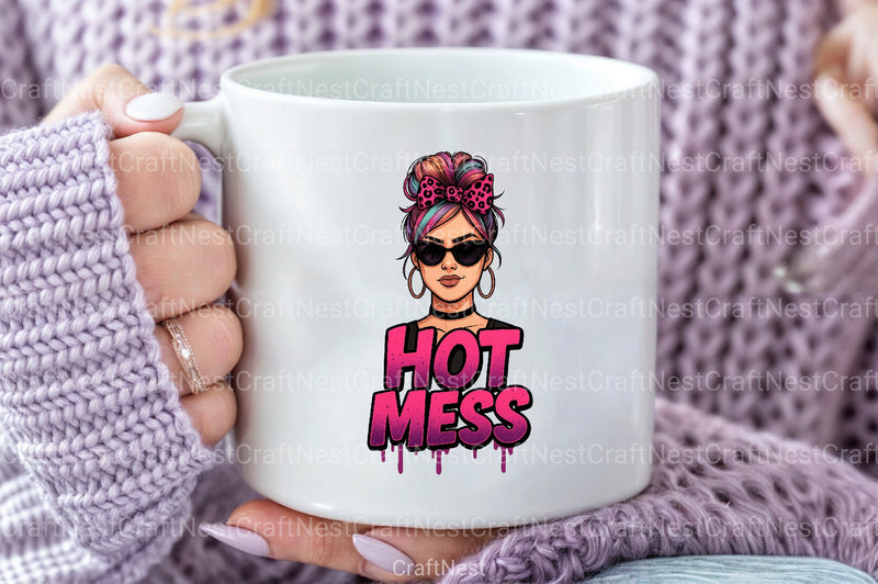 Pink Glitter Leopard Print Mom Clipart Bundle 4 - CraftNest - Digital Crafting and Art