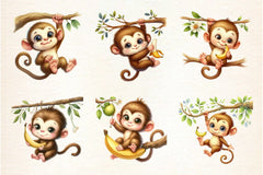 Kawaii Safari Animal Clipart Bundle - CraftNest - Digital Crafting and Art