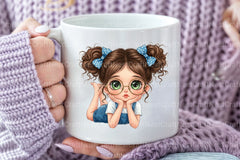 Quirky Surprised Girl Clipart Bundle - CraftNest - Digital Crafting and Art