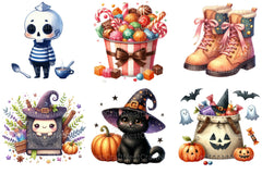 Cute Halloween Clipart Bundle09 - CraftNest - Digital Crafting and Art
