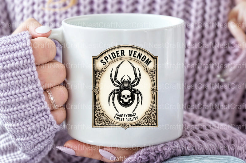 Vintage Halloween Potion Labels Clipart Bundle 12 - CraftNest - Digital Crafting and Art