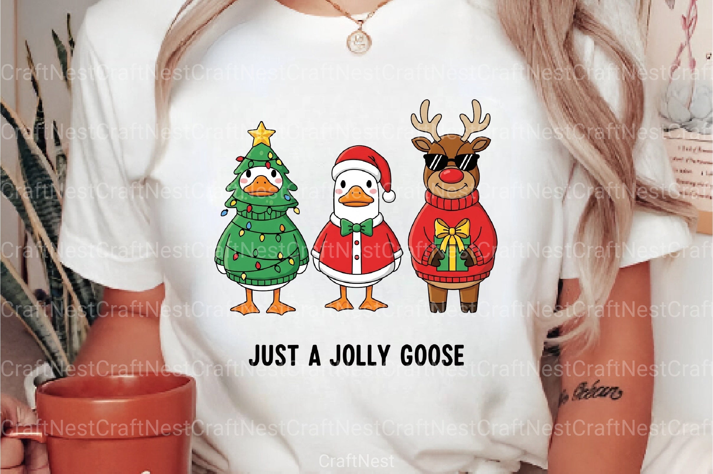 Jolly Christmas Goose Clipart Bundle 88 - CraftNest - Digital Crafting and Art