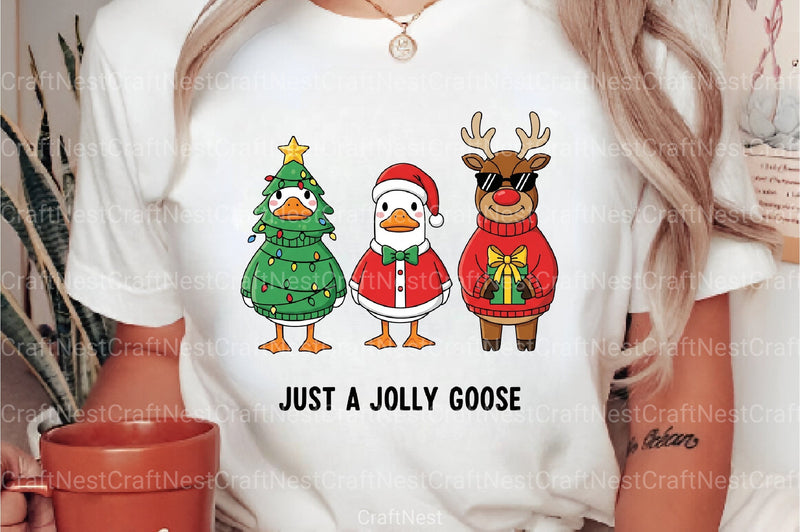 Jolly Christmas Goose Clipart Bundle 88 - CraftNest - Digital Crafting and Art