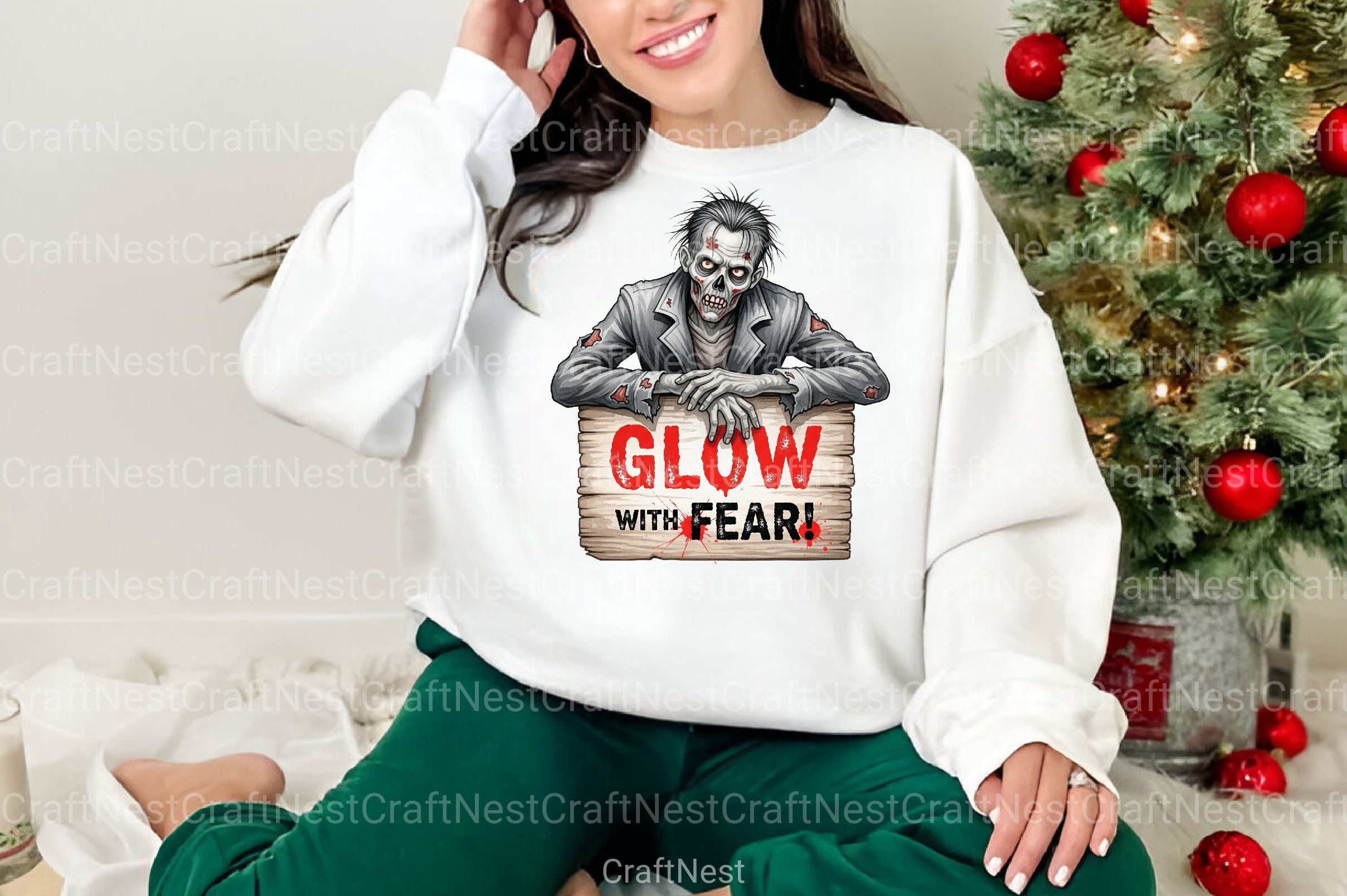 Glow With Fear: Zombie Design Clipart Bundle - CraftNest - Digital Crafting and Art