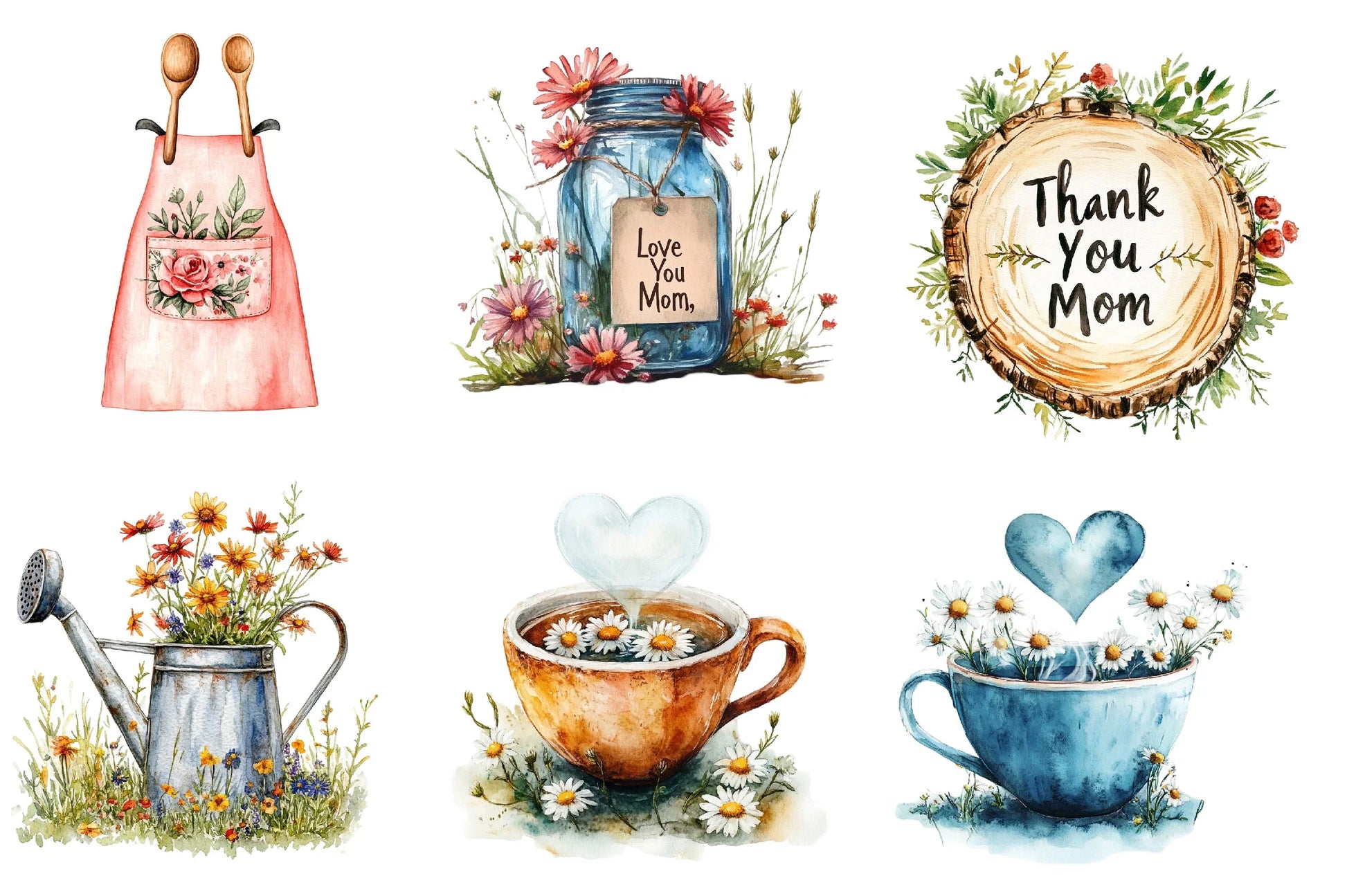 Rustic Mother's Day Clipart Bundle - CraftNest - Digital Crafting and Art