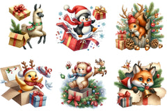 Christmas Animal Clipart Bundle - CraftNest - Digital Crafting and Art