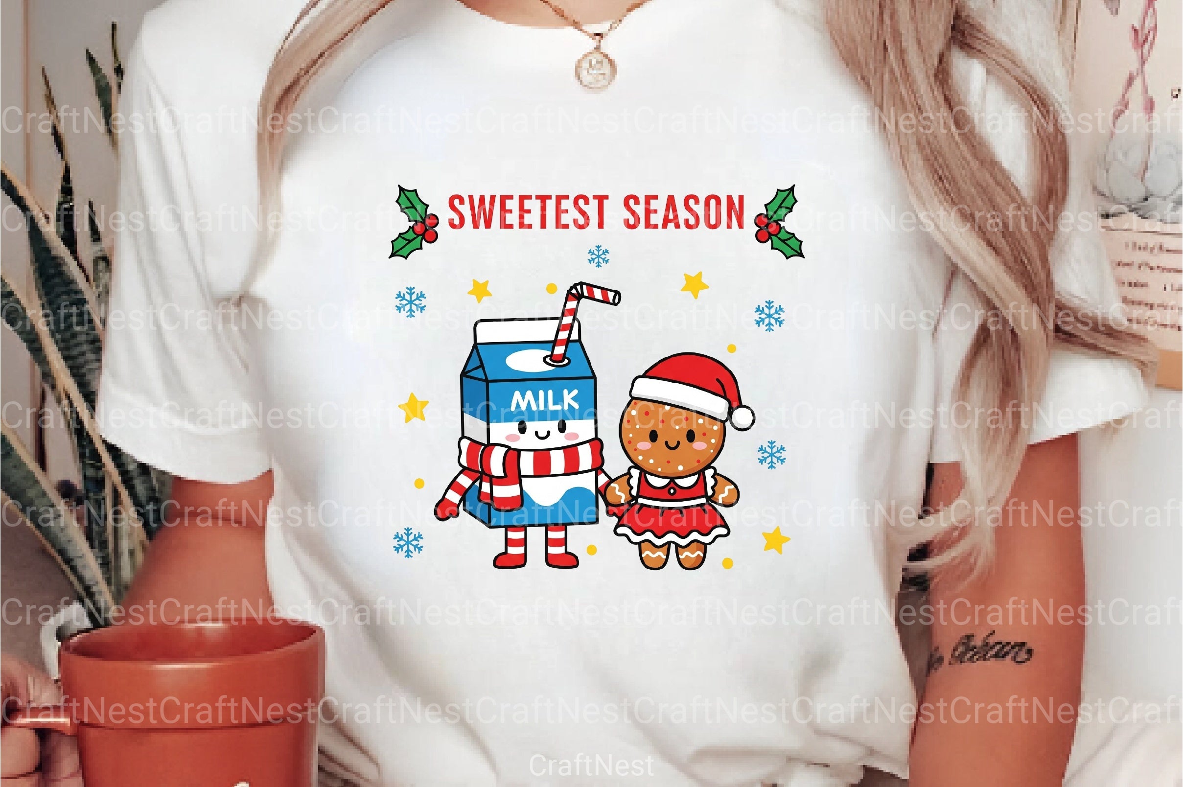 Christmas Milk and Cookies Clipart Bundle - CraftNest - Digital Crafting and Art