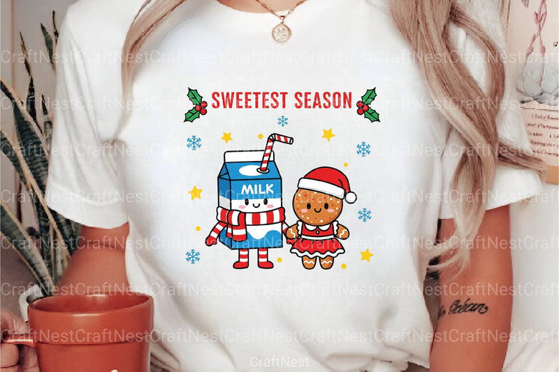 Christmas Milk and Cookies Clipart Bundle - CraftNest - Digital Crafting and Art