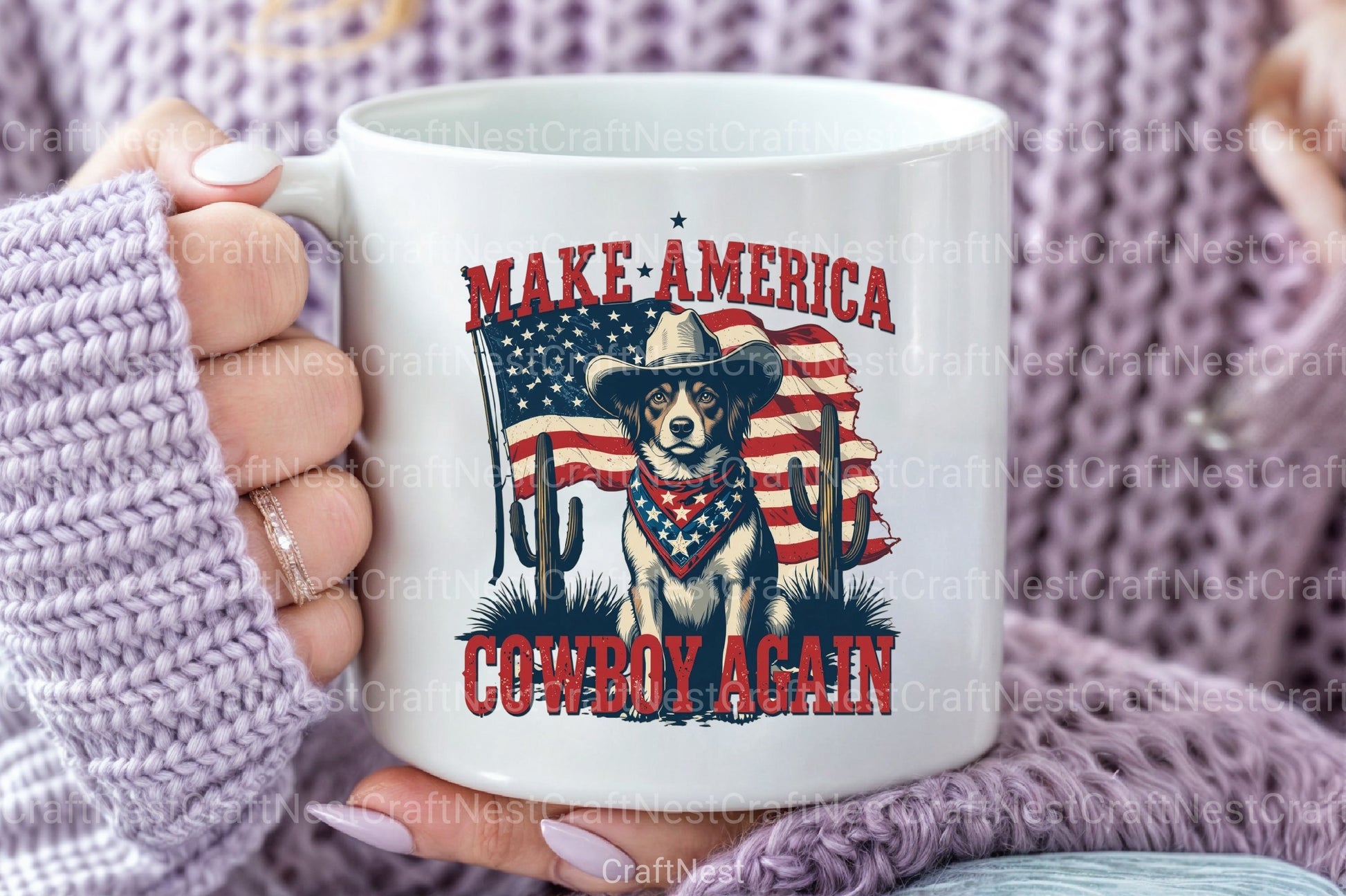 Patriotic 4th of July Cowboy Dog Clipart Bundle - CraftNest - Digital Crafting and Art