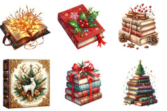 Christmas Books Clipart Bundle - CraftNest - Digital Crafting and Art