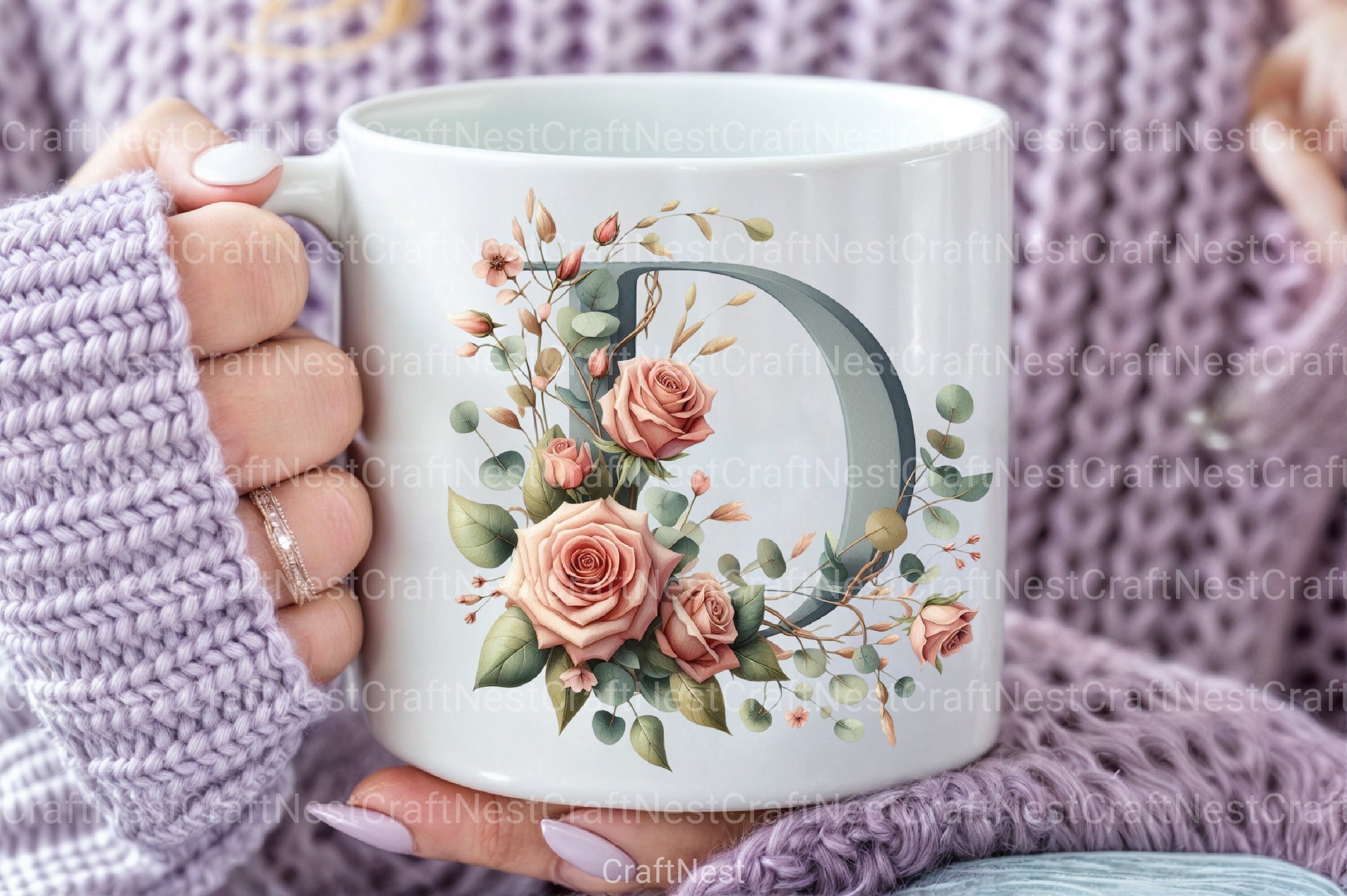 Floral Alphabet Clipart Bundle 24 - CraftNest - Digital Crafting and Art