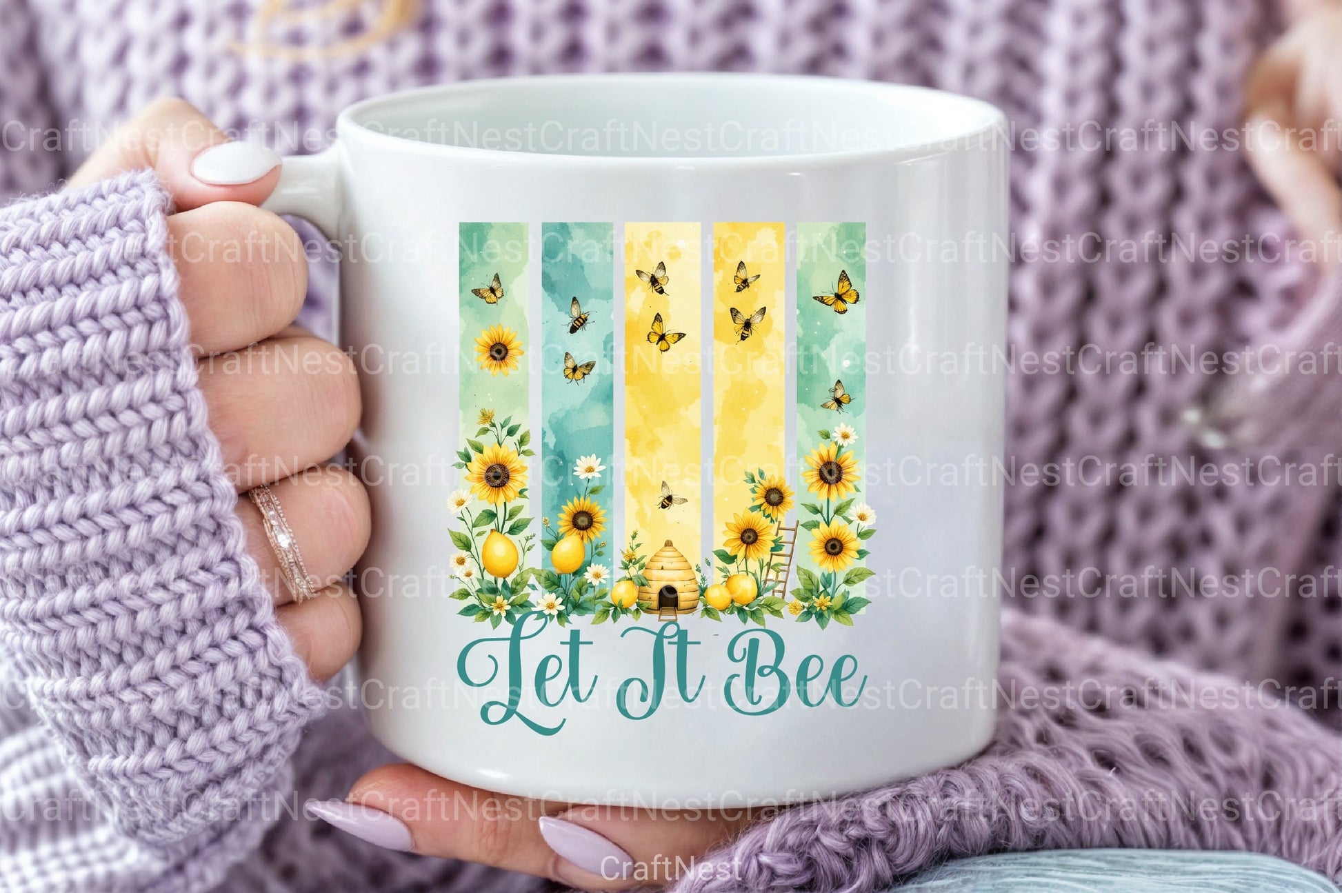Let It Bee Positivity Spring Summer Clipart Bundle - CraftNest - Digital Crafting and Art
