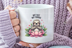 Funny Sloth Quotes Clipart Bundle 232 - CraftNest - Digital Crafting and Art