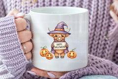 Halloween Highland Cow Clipart Bundle 44 - CraftNest - Digital Crafting and Art