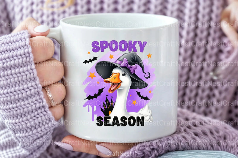 Spooky Season Goose Halloween Fall Clipart Bundle - CraftNest - Digital Crafting and Art
