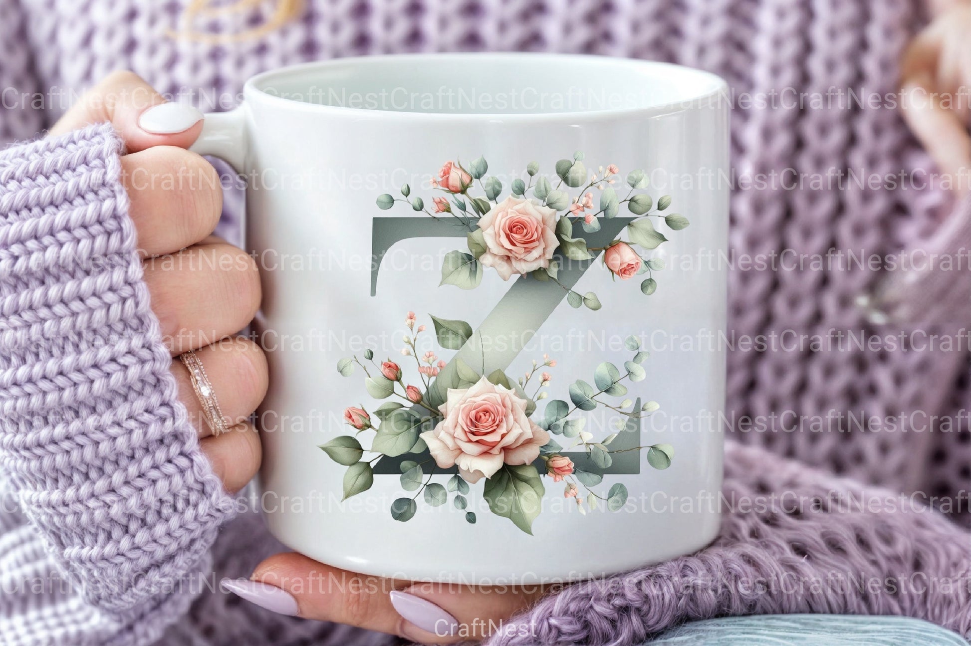 Floral Alphabet Clipart Bundle 17 - CraftNest - Digital Crafting and Art