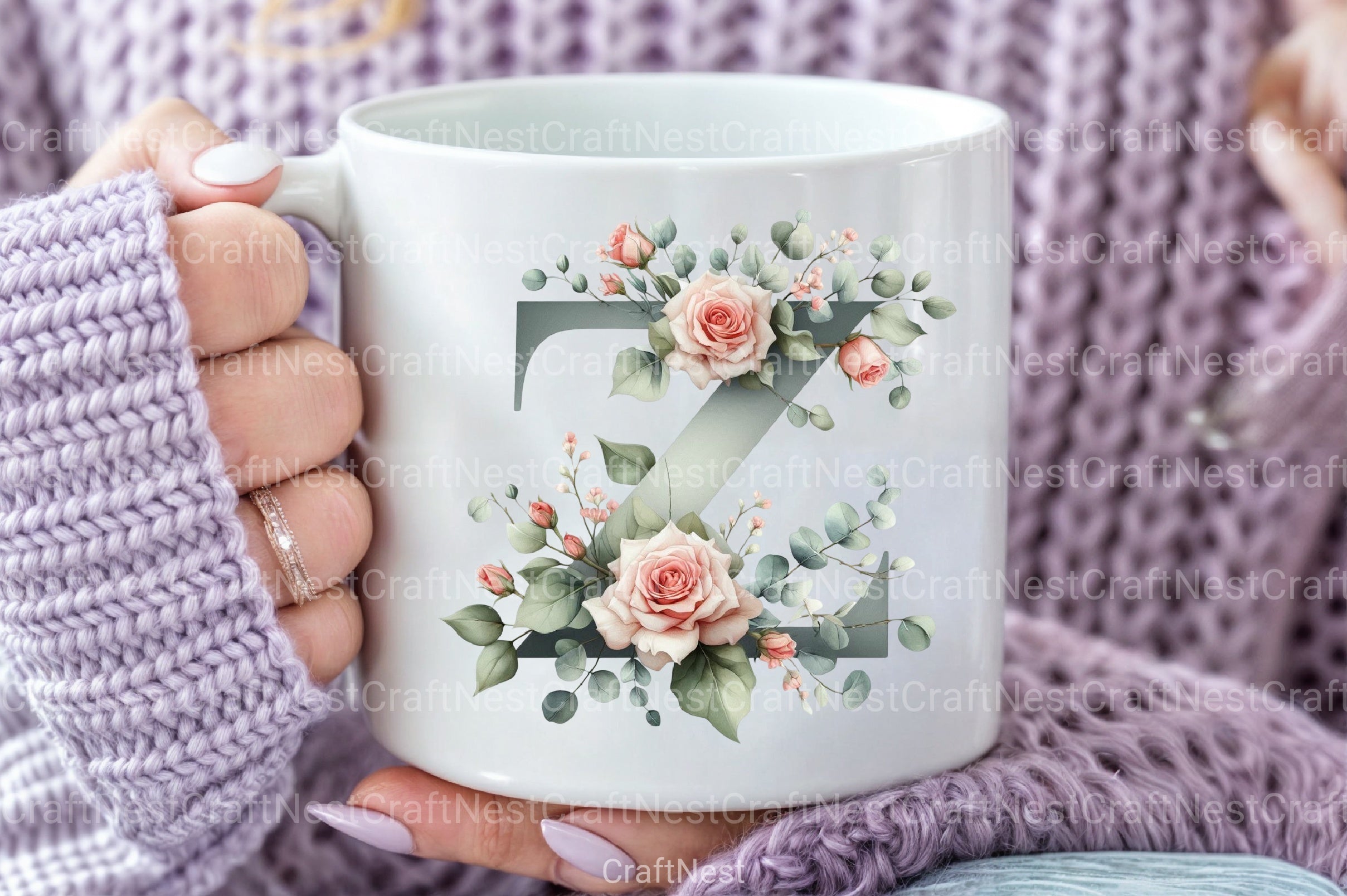 Floral Alphabet Clipart Bundle 17 - CraftNest - Digital Crafting and Art