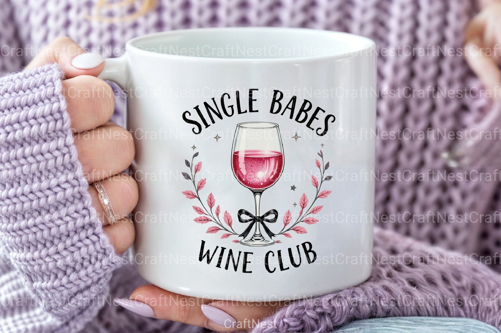Single Babes Wine Club Clipart Bundle - CraftNest - Digital Crafting and Art