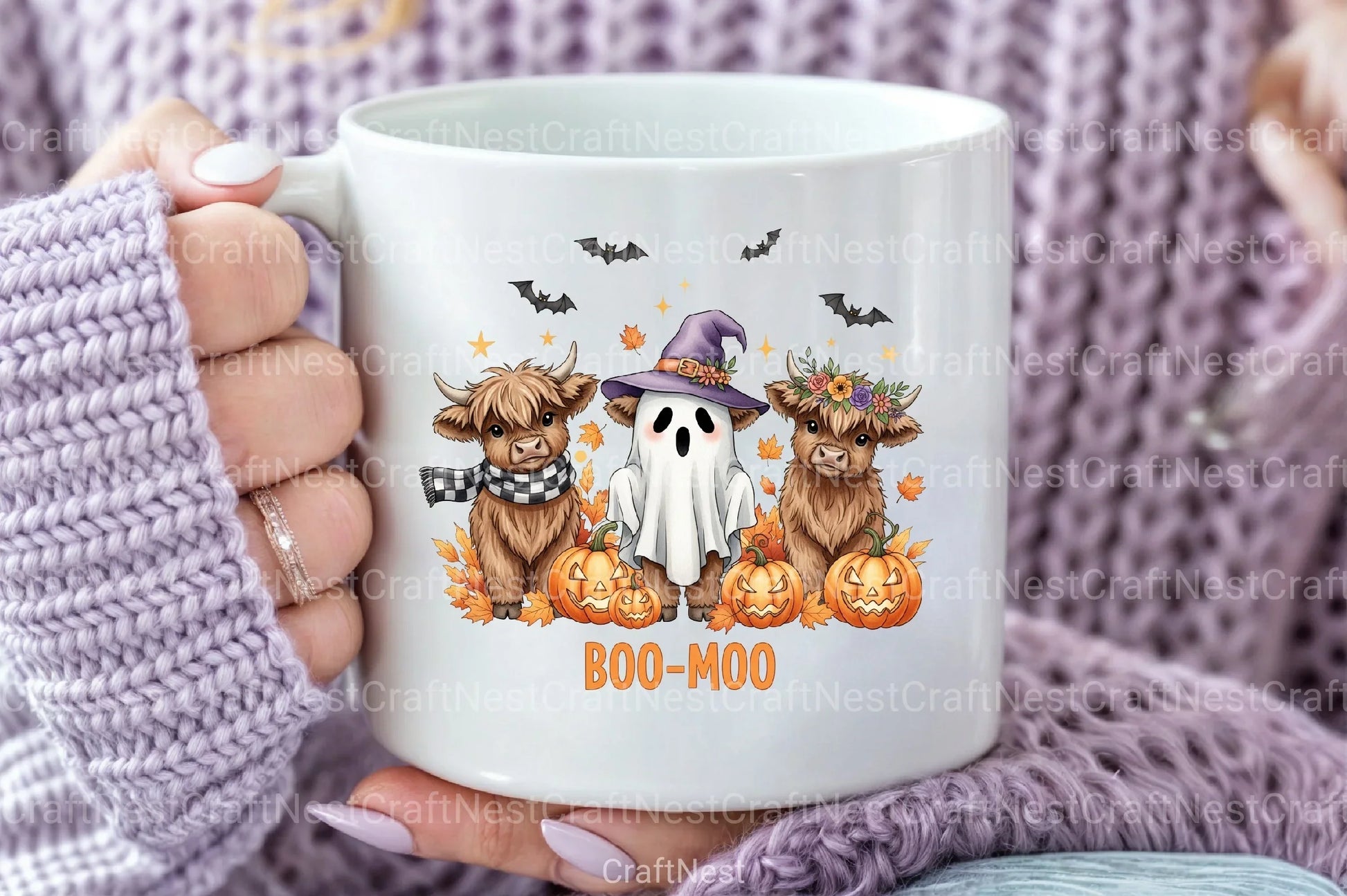 Cute Highland Cow Halloween Clipart Bundle 3 - CraftNest - Digital Crafting and Art