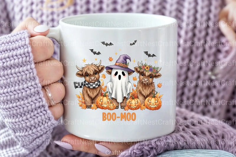 Cute Highland Cow Halloween Clipart Bundle 3 - CraftNest - Digital Crafting and Art