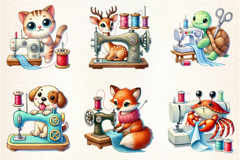 Sewing Machine Clipart Bundle - CraftNest - Digital Crafting and Art