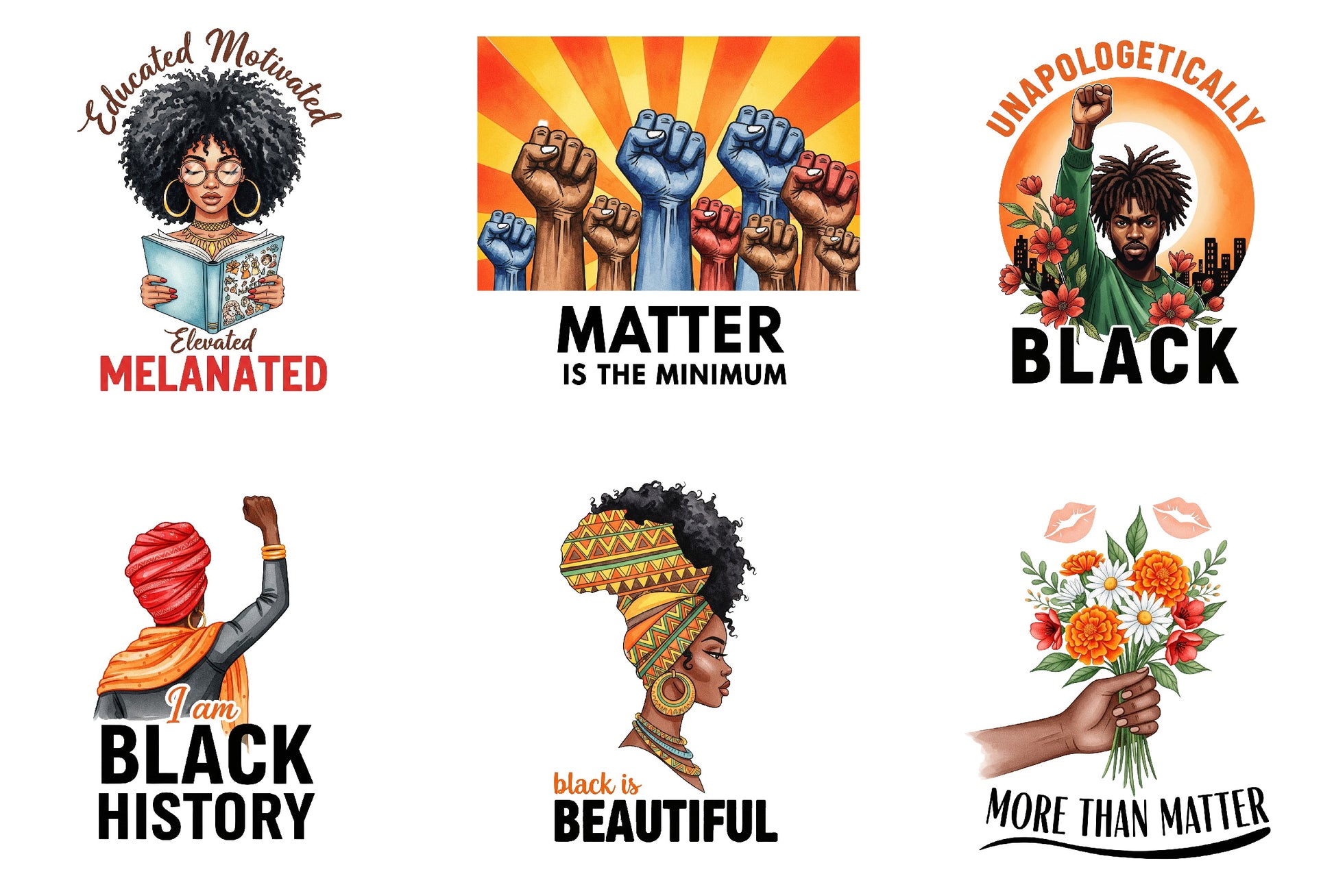 Empowerment & Pride Art Collection Clipart Bundle - CraftNest - Digital Crafting and Art