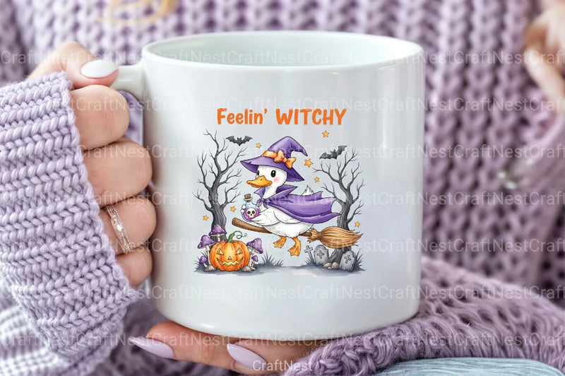 Halloween Witch Goose Clipart Bundle - Feelin' Witchy 45 - CraftNest - Digital Crafting and Art