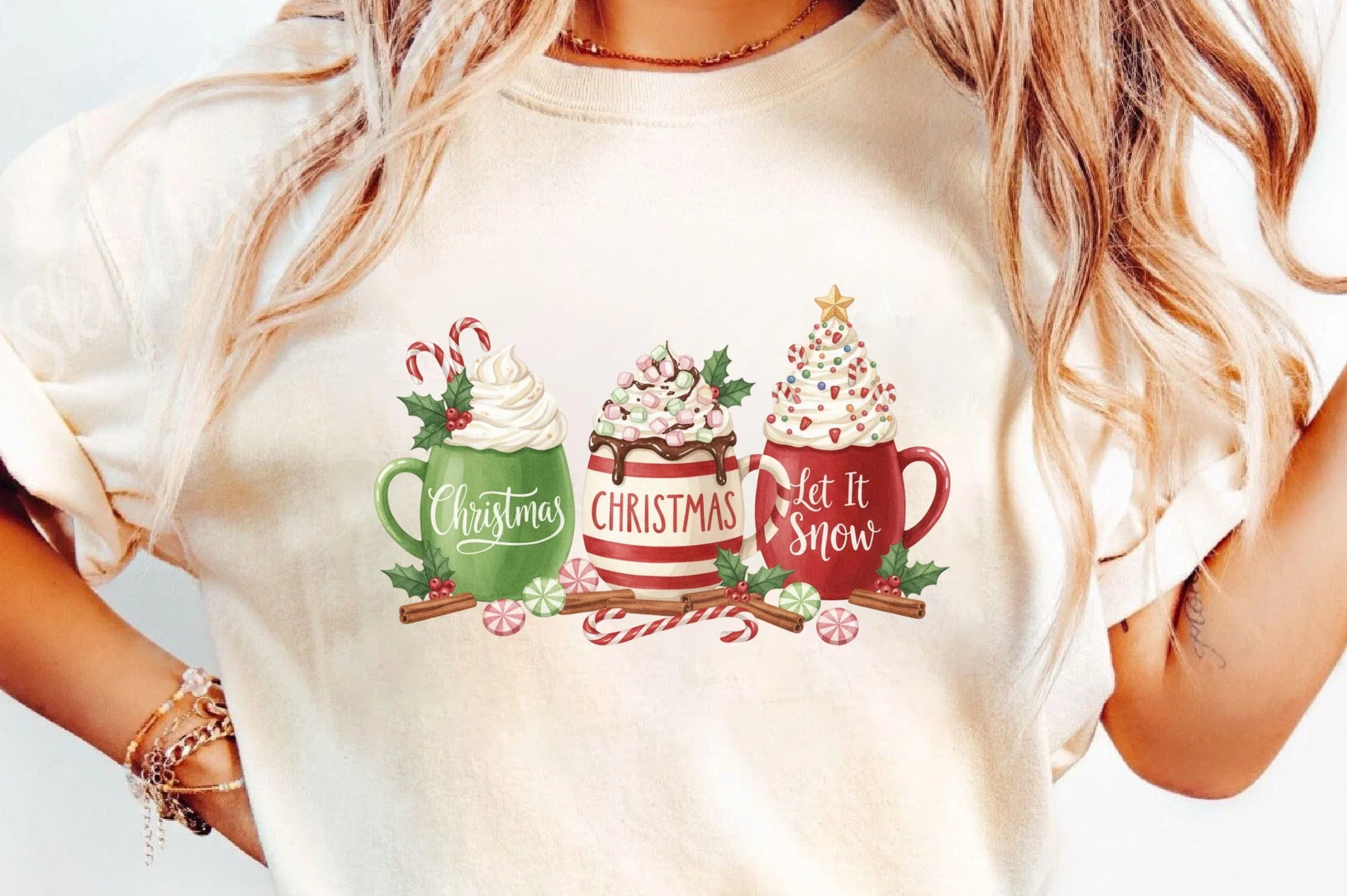 Let It Snow Christmas Coffee Clipart Bundle - CraftNest - Digital Crafting and Art