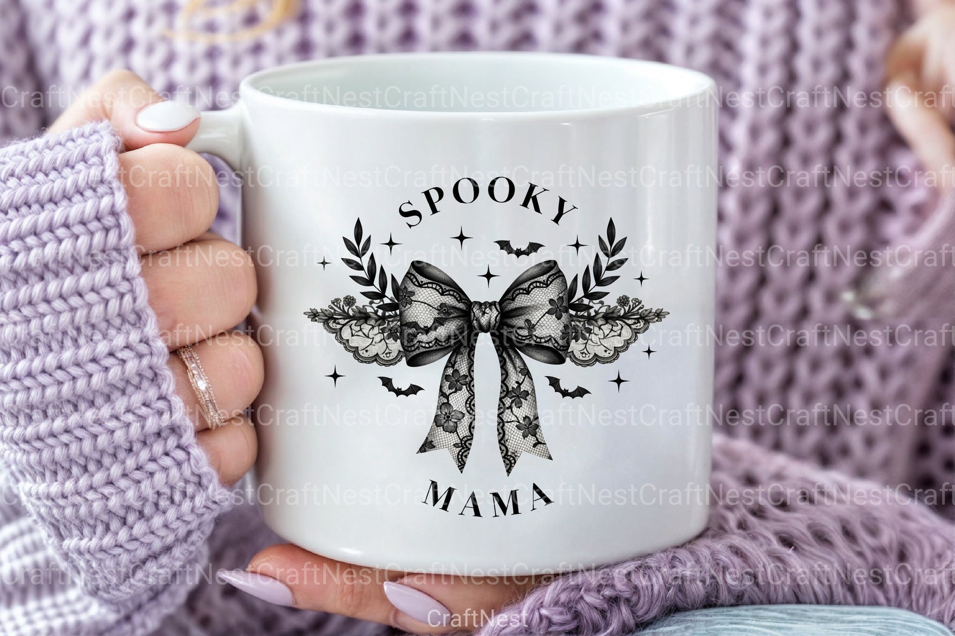 Coquette Halloween Spooky Mama Clipart Bundle - CraftNest - Digital Crafting and Art