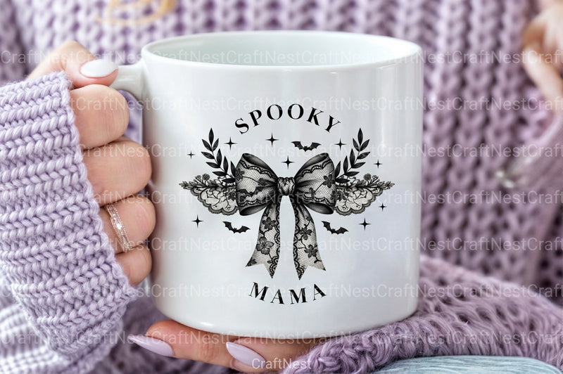 Coquette Halloween Spooky Mama Clipart Bundle - CraftNest - Digital Crafting and Art