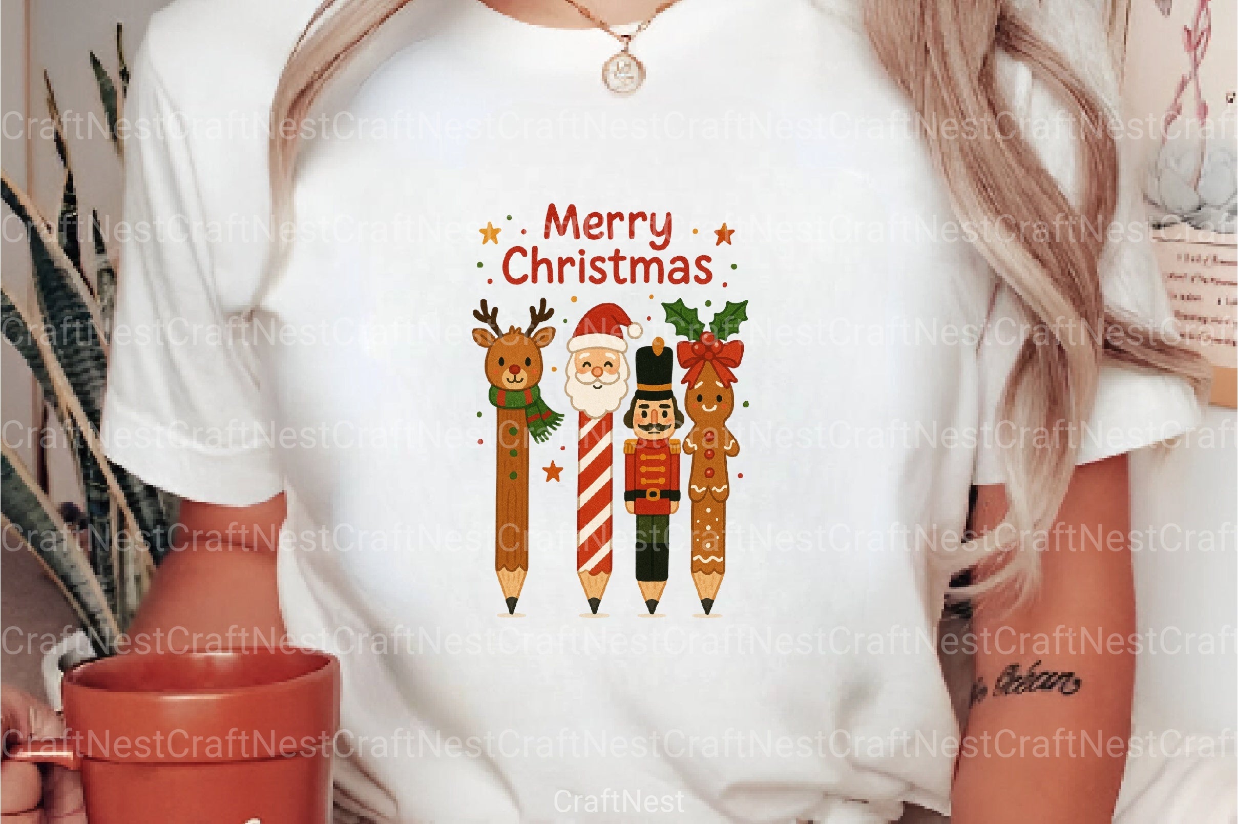 Christmas Pencils Clipart Bundle 2 - CraftNest - Digital Crafting and Art