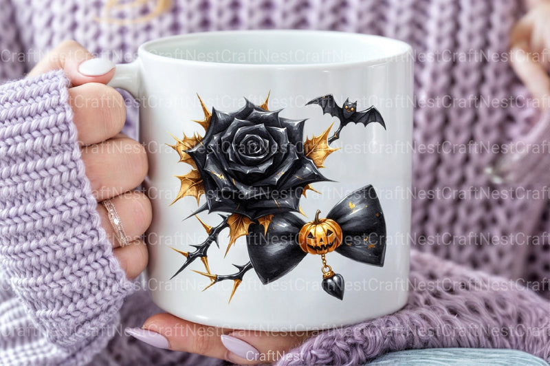 Elegant Halloween Clipart Bundle 8 - CraftNest - Digital Crafting and Art