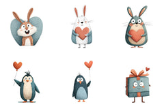 Kawaii Valentine's Clipart Bundle - CraftNest - Digital Crafting and Art
