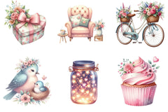 Whimsical Mother's Day Art Clipart Bundle - CraftNest - Digital Crafting and Art